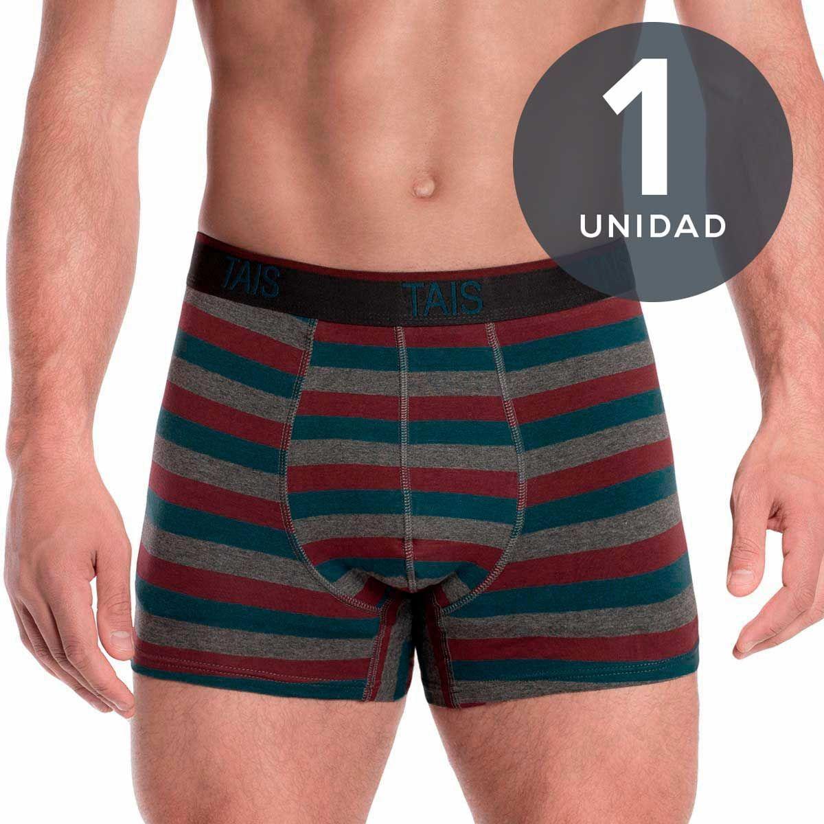 Bóxer Elastico A La Vista Hombre Full Tejido Cotton Spandex Marengo-0