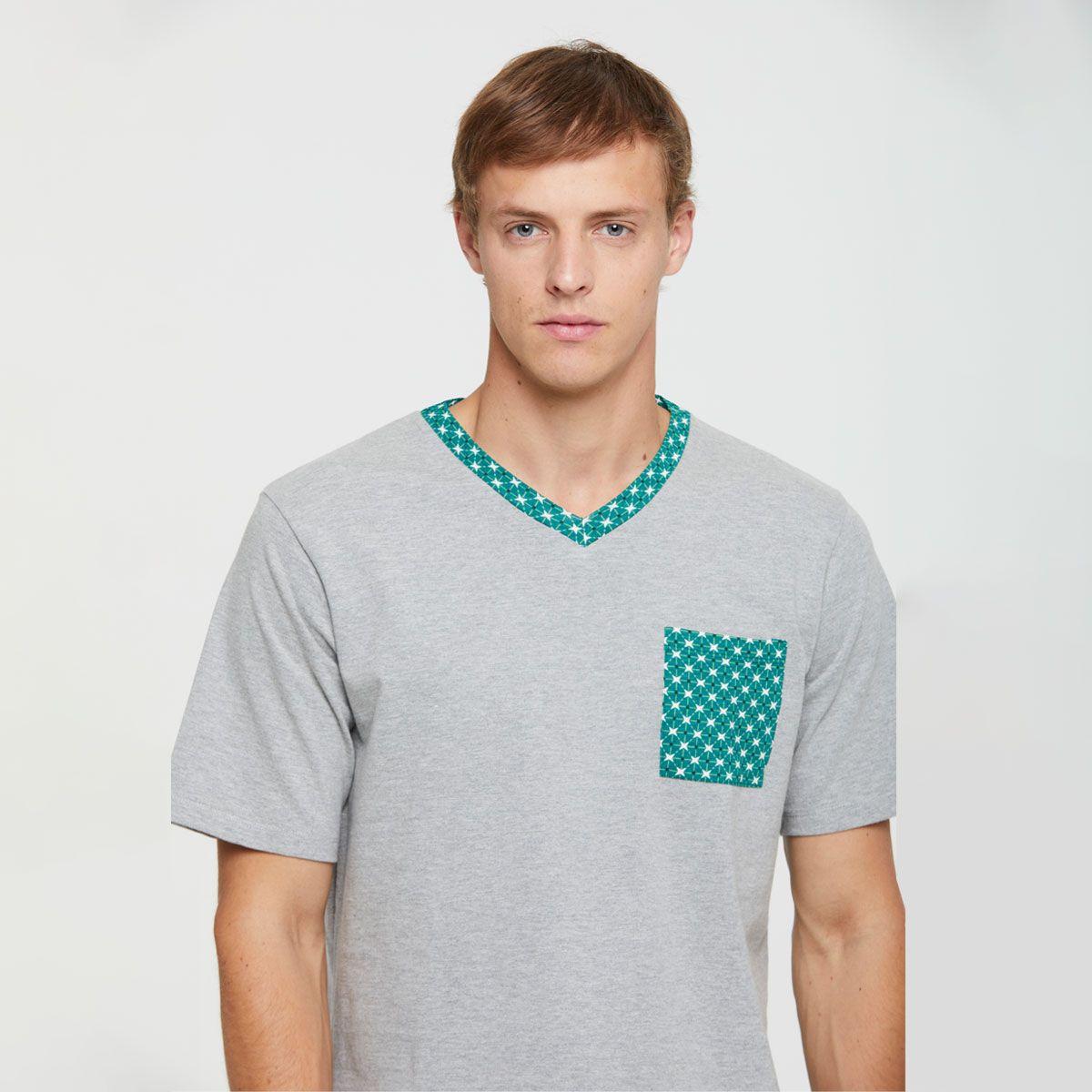 Pijama Short Augusto Verde Pompea-5