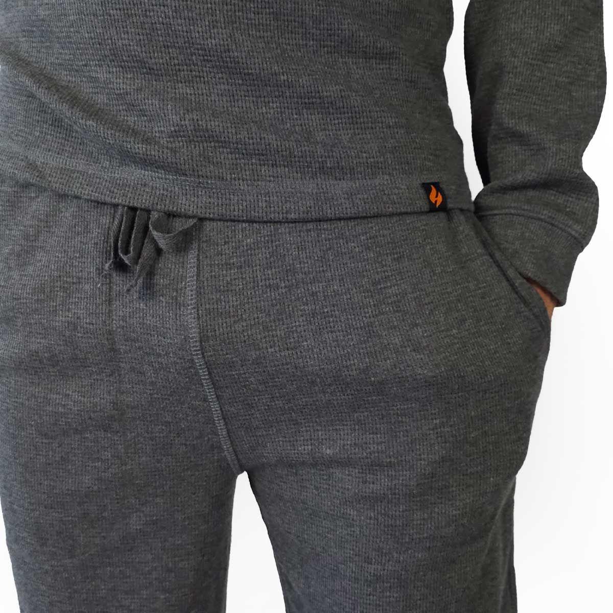 Pijama Térmico Hombre Gris Heat Holders-4