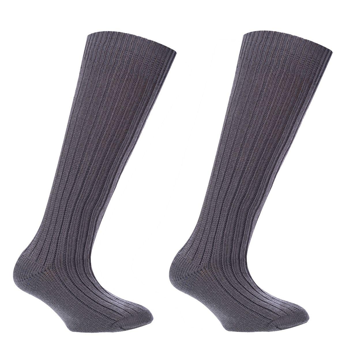 Calceta Gruesa Bi-Pack Escolar Gris Monarch-1
