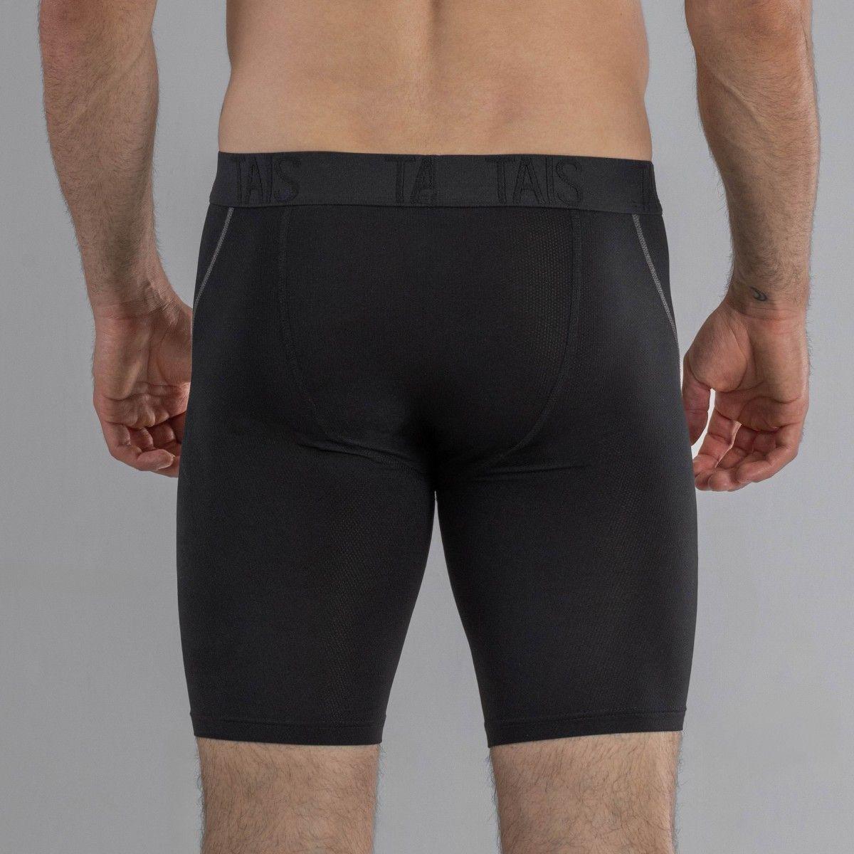 2 Unidades Boxer Largo Sport Liso Negro Happy Boolls-2