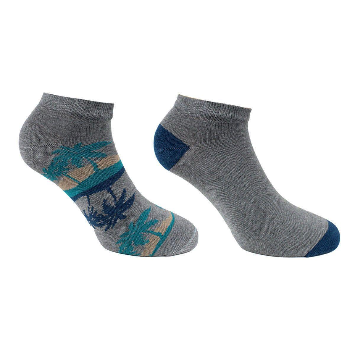 Bi-Pack Calcetin Bamboo Palmeras Gris-0