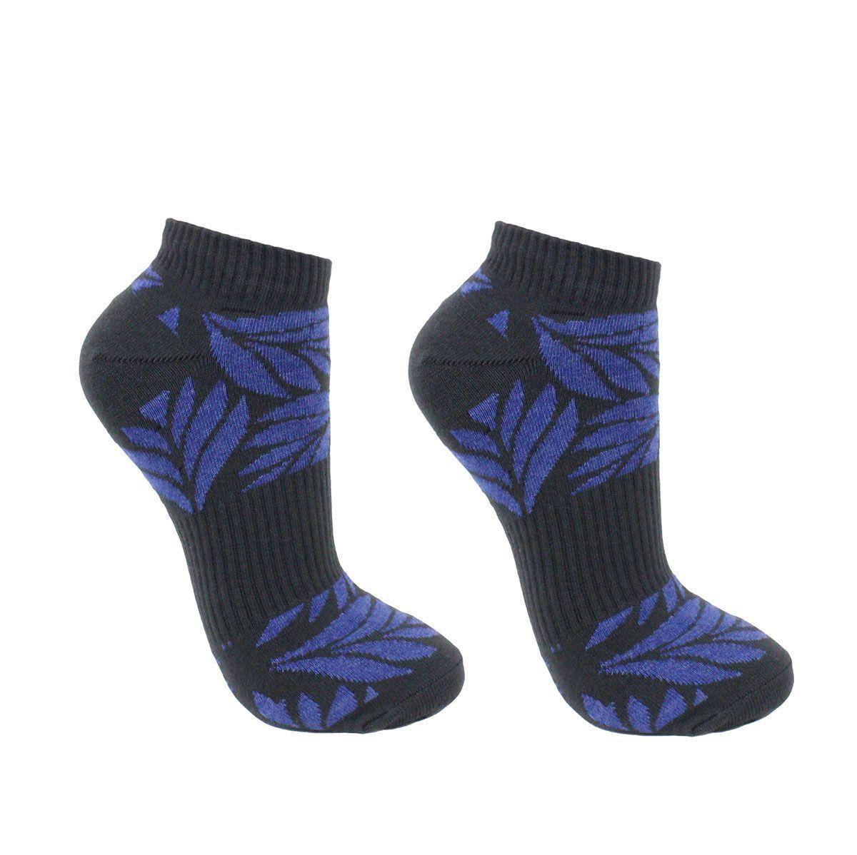 2 Pares Calcetin Bamboo + Coolmax Marengo Hojas-0