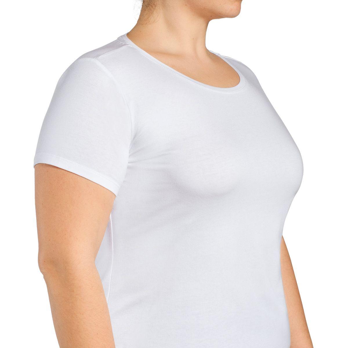 Camiseta Algodón Cuello Polo Manga Corta Blanco Monarch-1