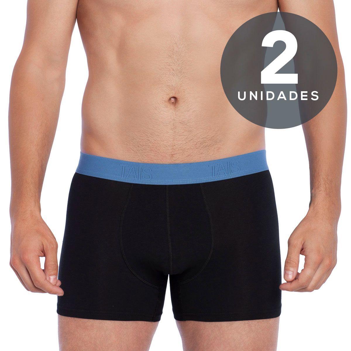 2 Unidades Boxer Colores  Cotton Spandex  Negro-0