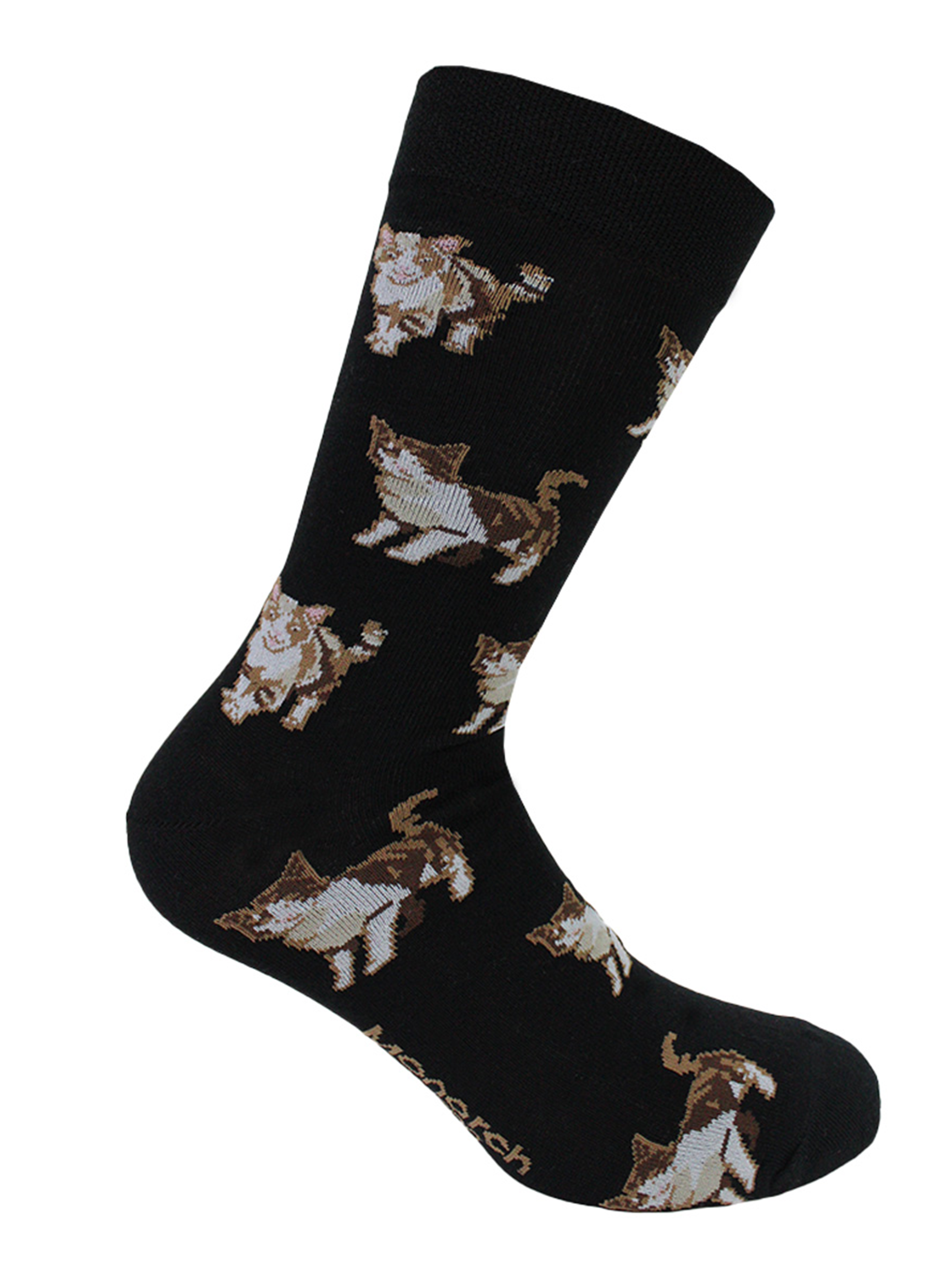 Calcetin Bamboo Gato Largo Americano Monarch-0