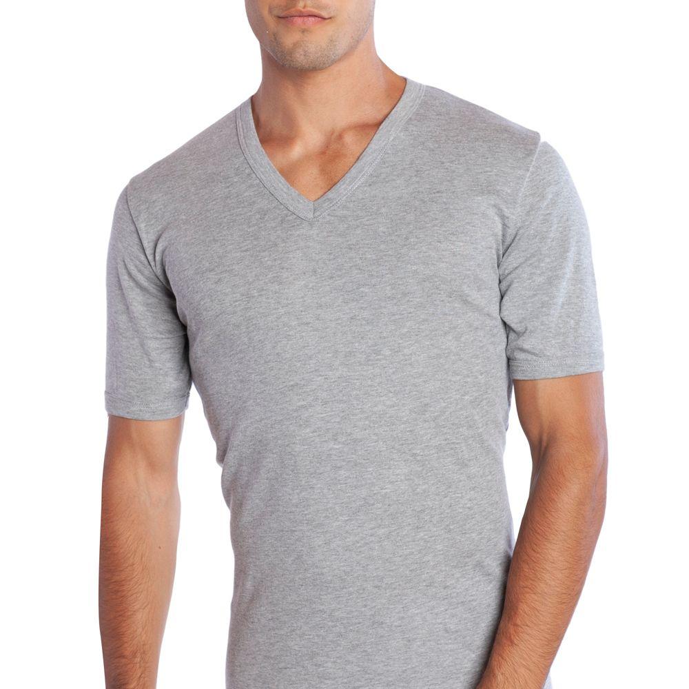 Camiseta Algodón Manga Corta Gris-0