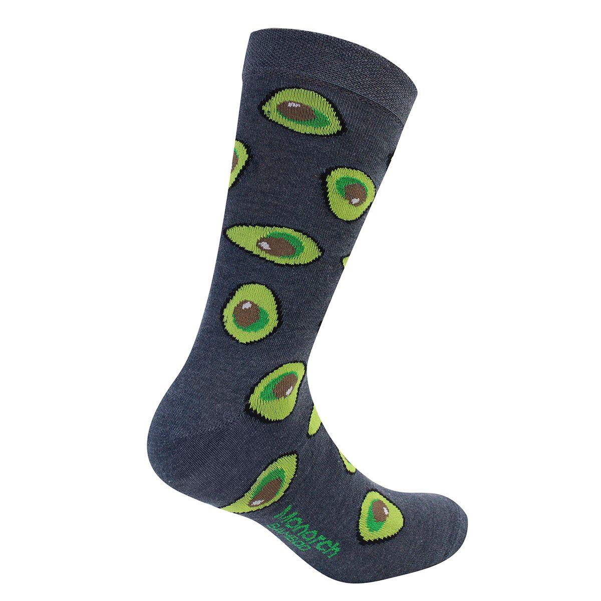 Calcetin Bamboo Diseño Paltas Largo Americano Jeans-1