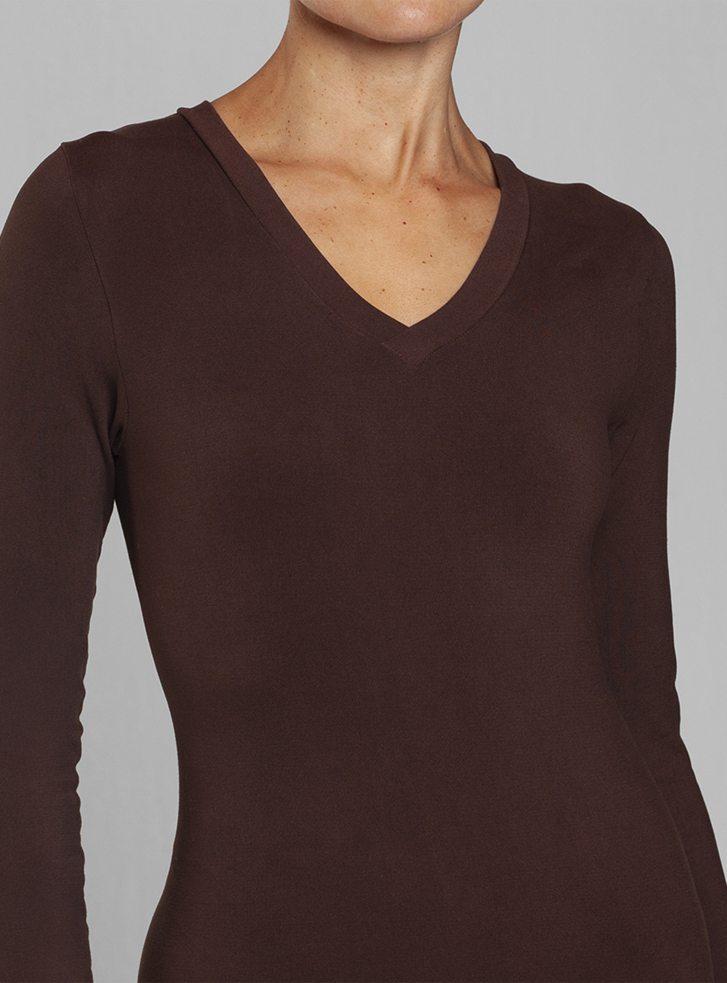 Polera Esencial Polar Interior Café Monarch-0