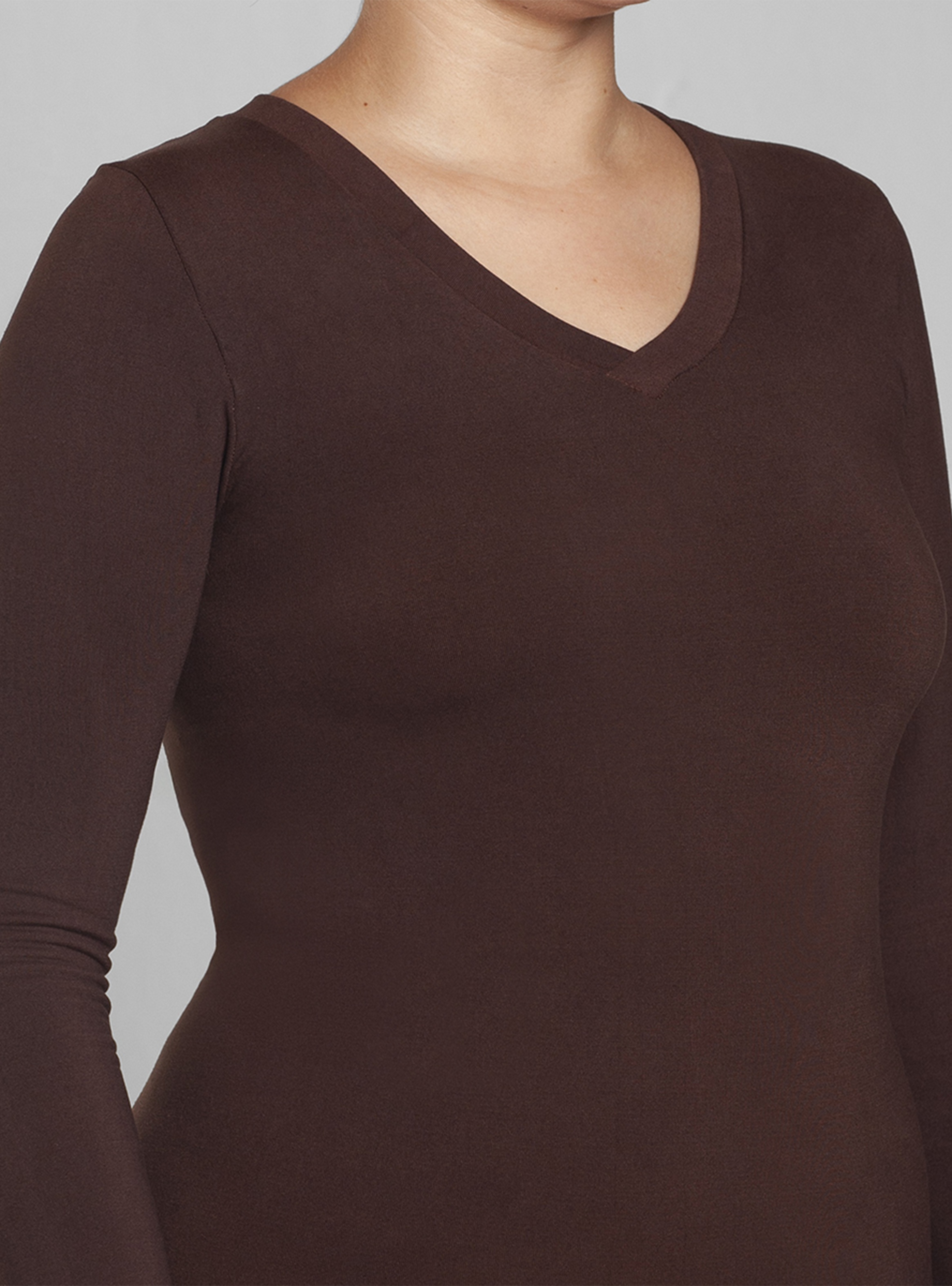 Polera Esencial Polar Interior Café Monarch-2