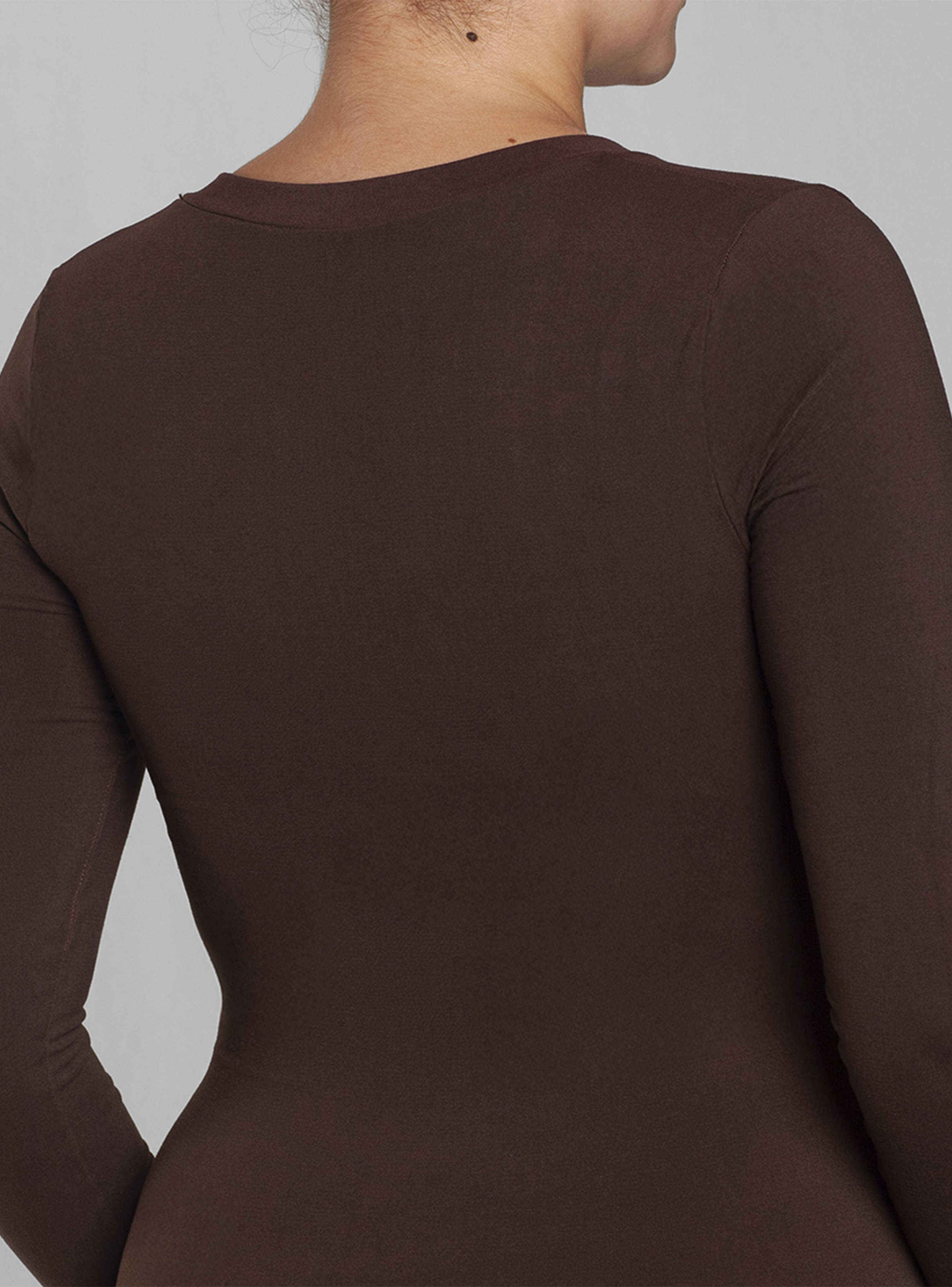 Polera Esencial Polar Interior Café Monarch-3