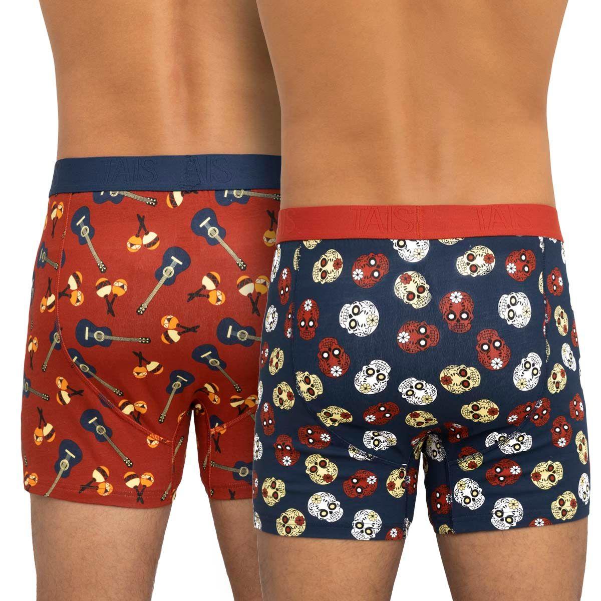 Pack Bóxer Cotton Spandex Iconos Guitarras/Calaveras-1