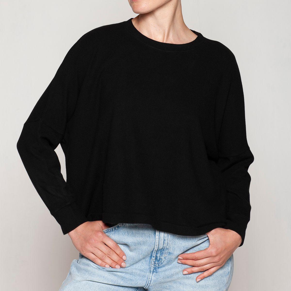 Polera Cuello Polo Algodón Negro Lasst-1