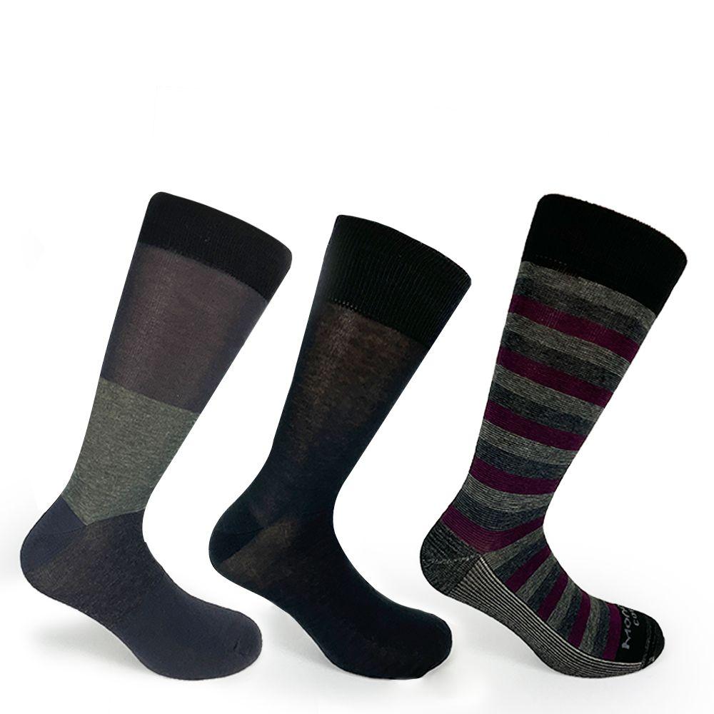 Caja - 3 Pares Calcetines Tres Hilados Monarch-1