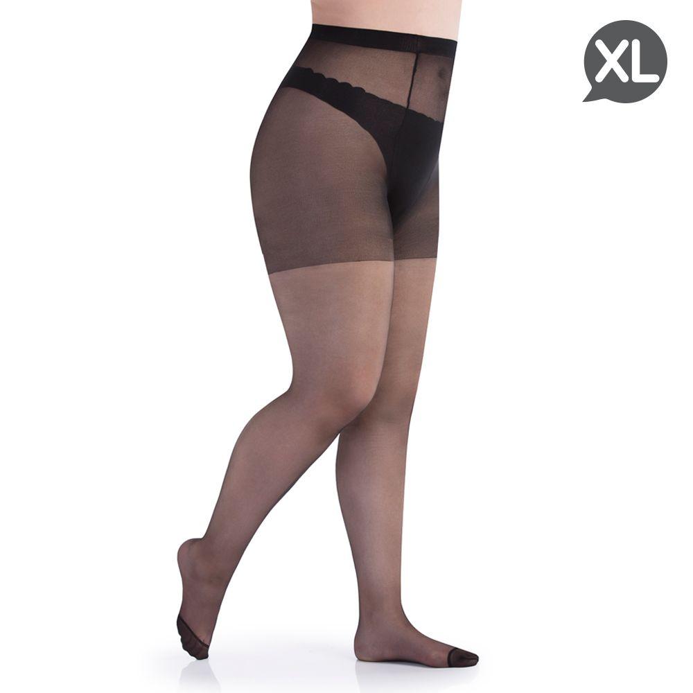 Maxi Panty Transparente Negro-0