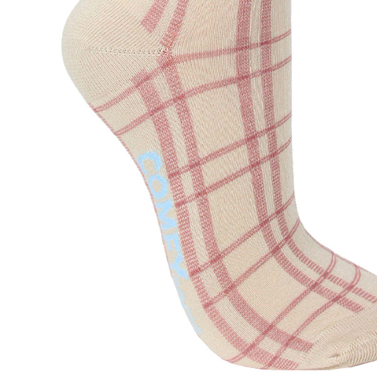 Calcetin Bamboo Escoses Largo 3/4 Crudo-3