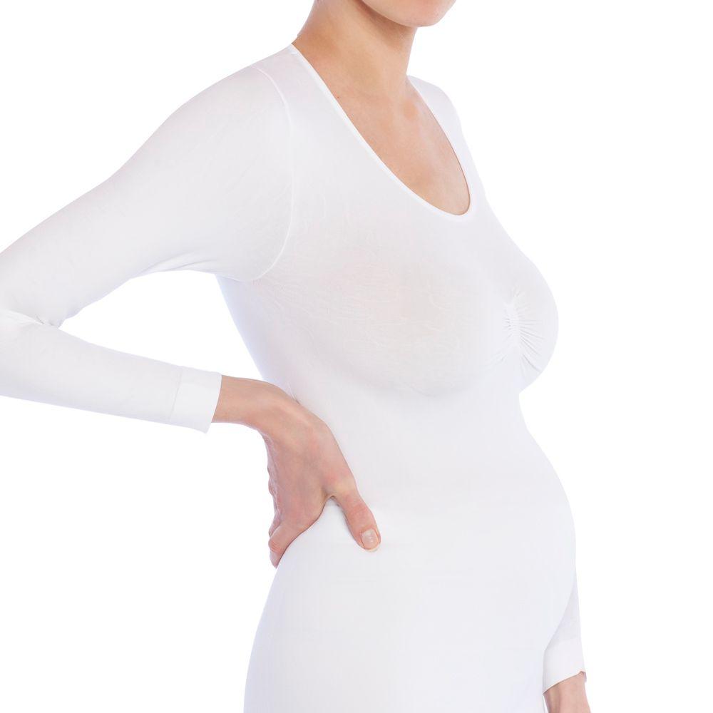 Polera Maternal Manga Larga Blanco-0