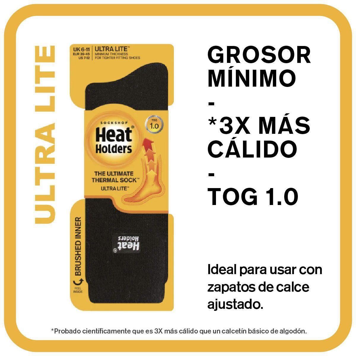 Calcetin Ultra Lite Ski Heat Holders Negro-2