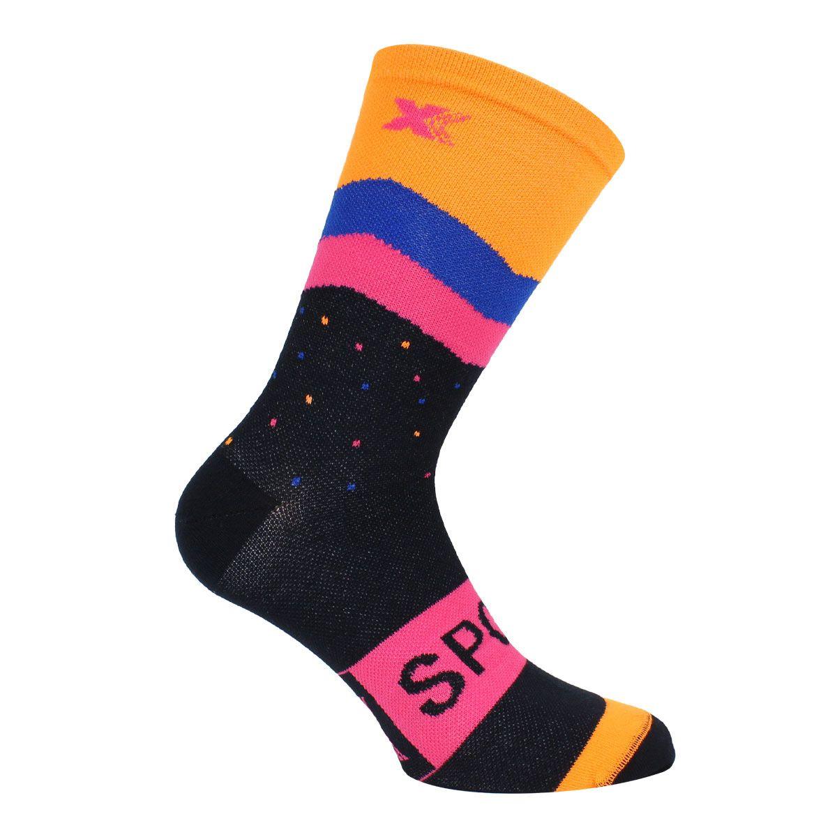 Calcetín Sport Xpert 3/4 Zigzag - Negro-0