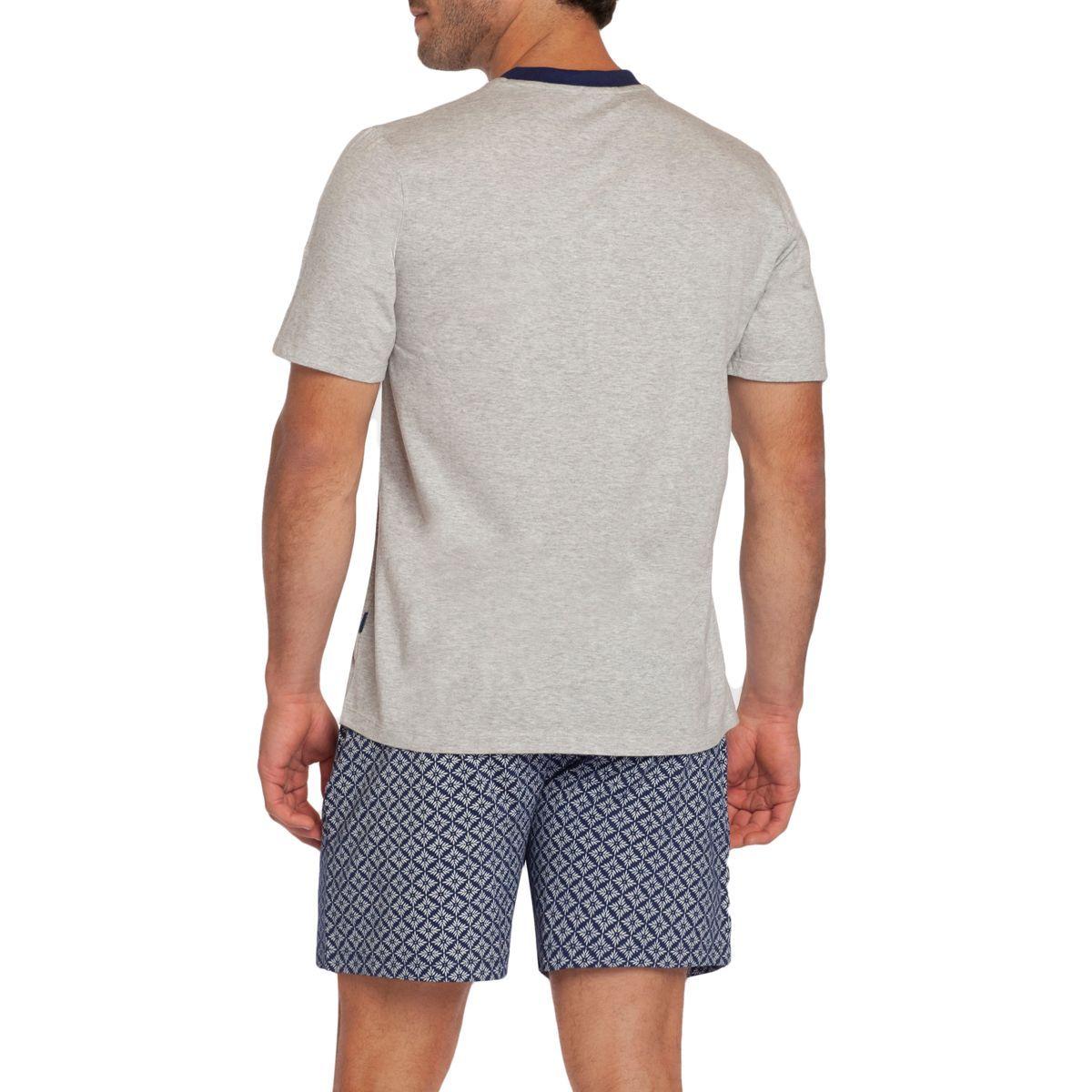 Pijama Algodón Agamennone Gris Melange-1