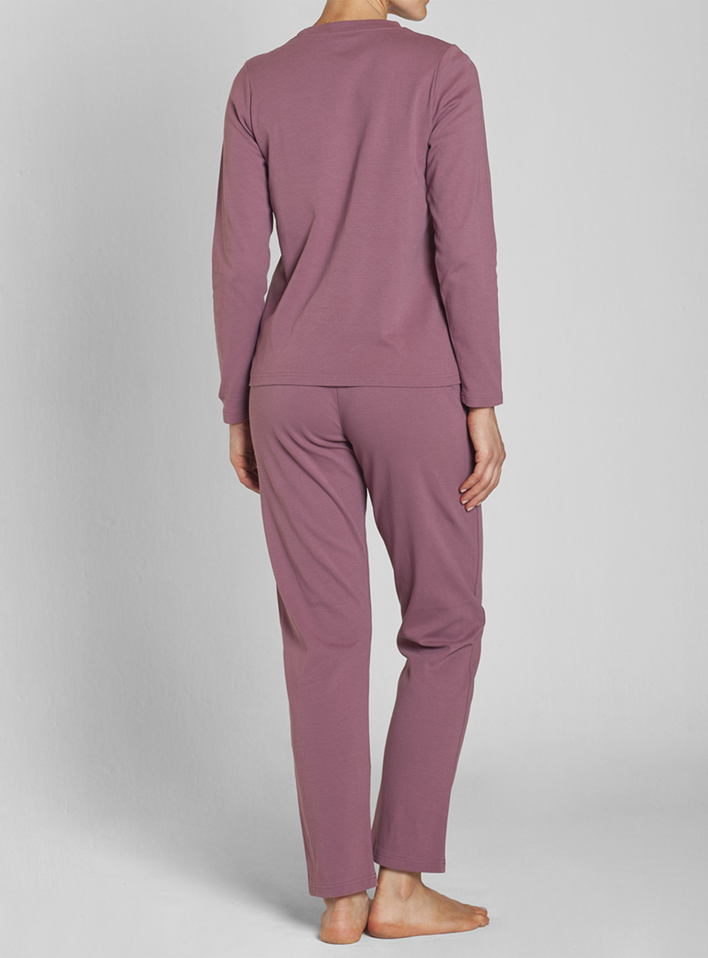 Pijama Algodón Estampado Pantalón Liso Mujer Monarch-2