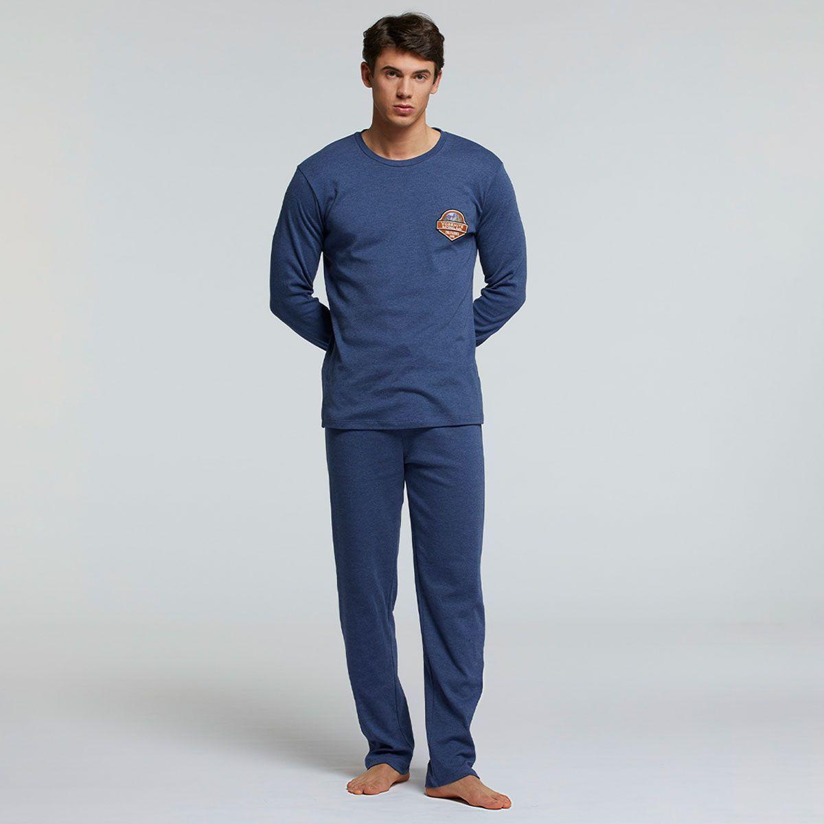 Pijama Cabernet Azul Pompea-0