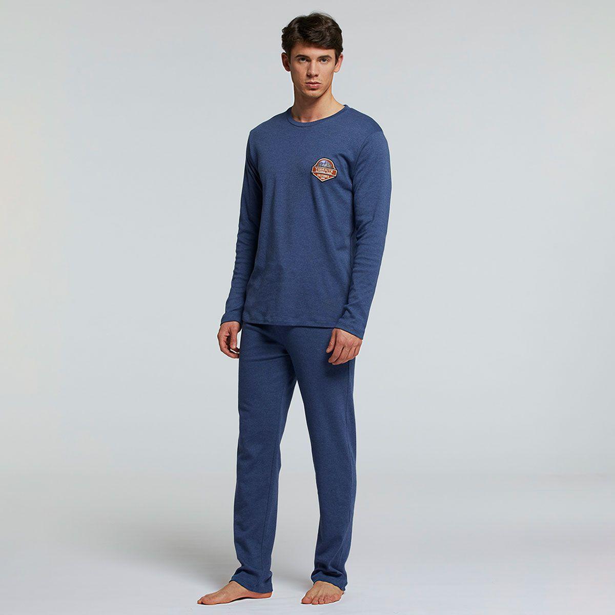 Pijama Cabernet Azul Pompea-2