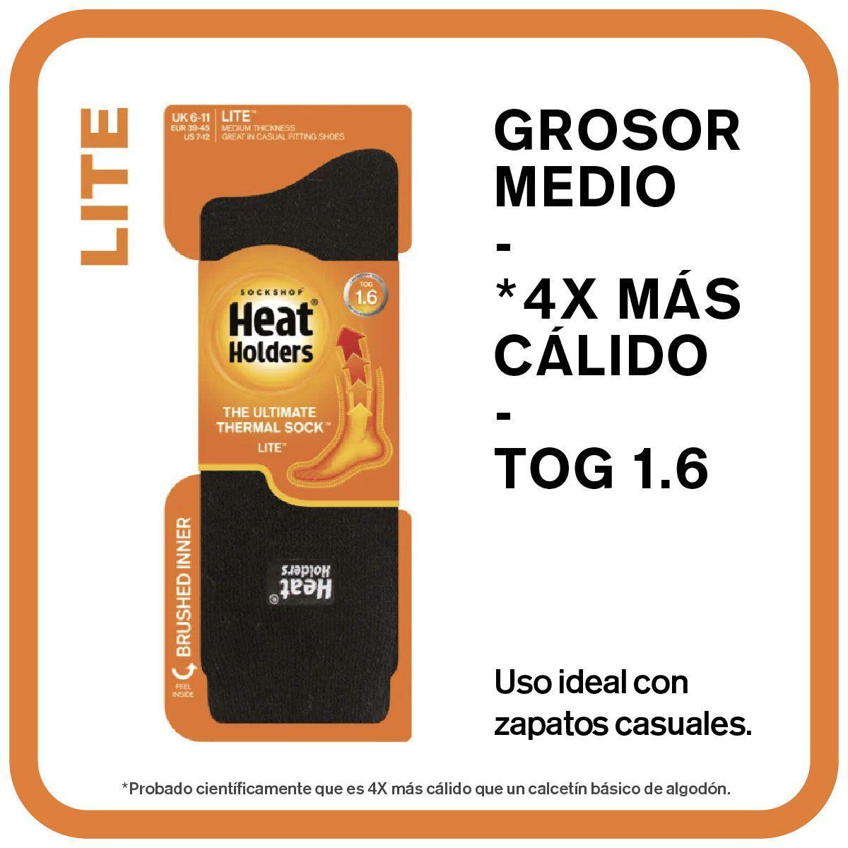 Calcetín Lite - Marsoll Negro Heat Holders-2