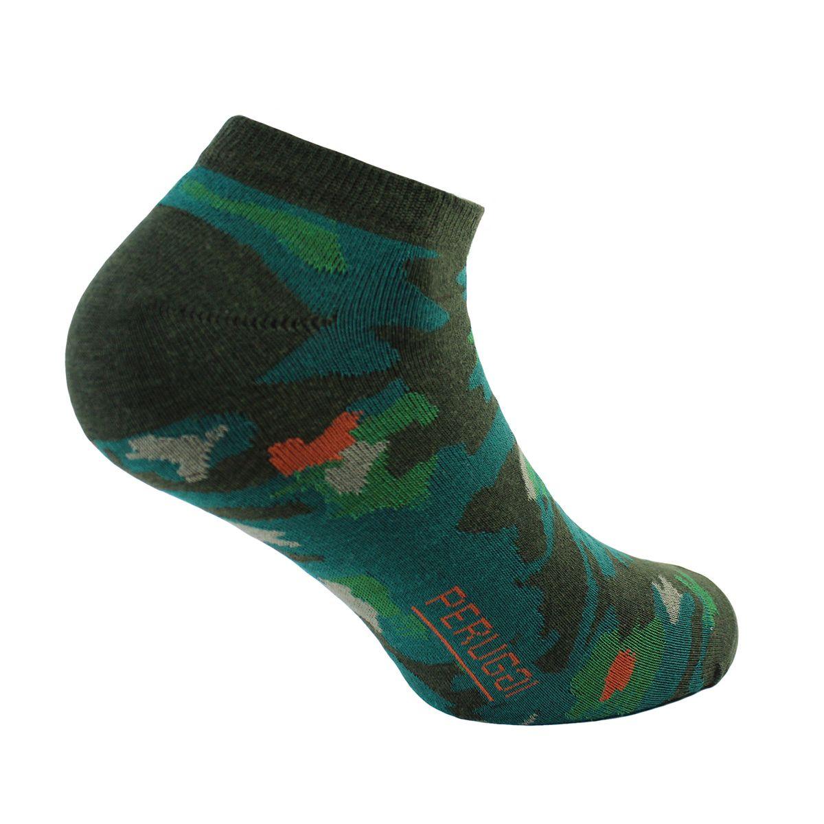 2 Pares Calcetín Bamboo Camuflaje Largo 0/4 Olivo-1