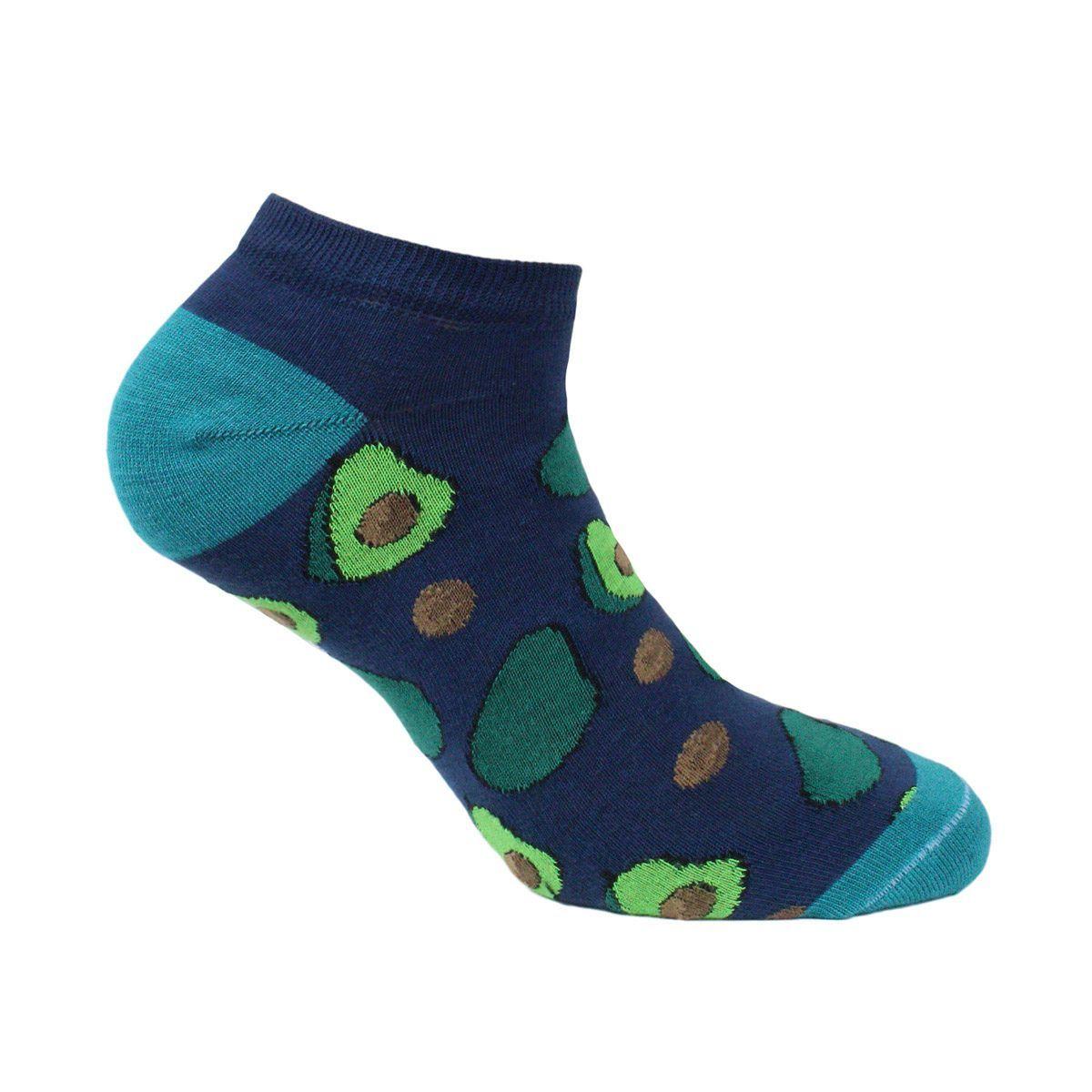 Calcetin Bamboo Diseño Palta Azul-0