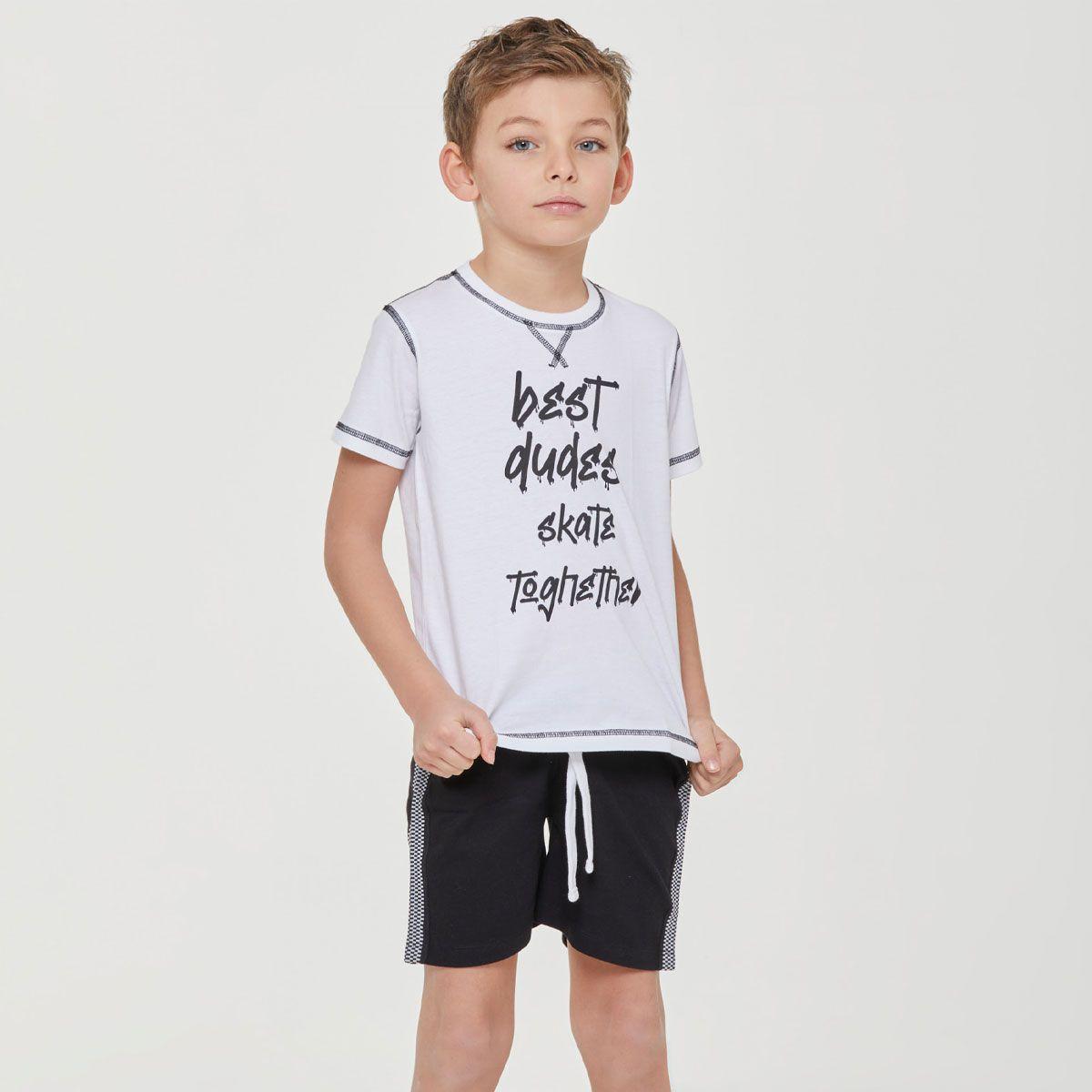 Pijama Short Santiago Blanco Pompea-0