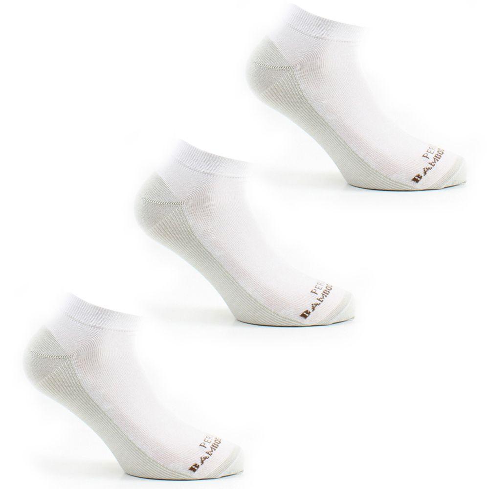 3 Pares Calcetin Cobre + Bamboo Corto Largo 0/4 Blanco-0
