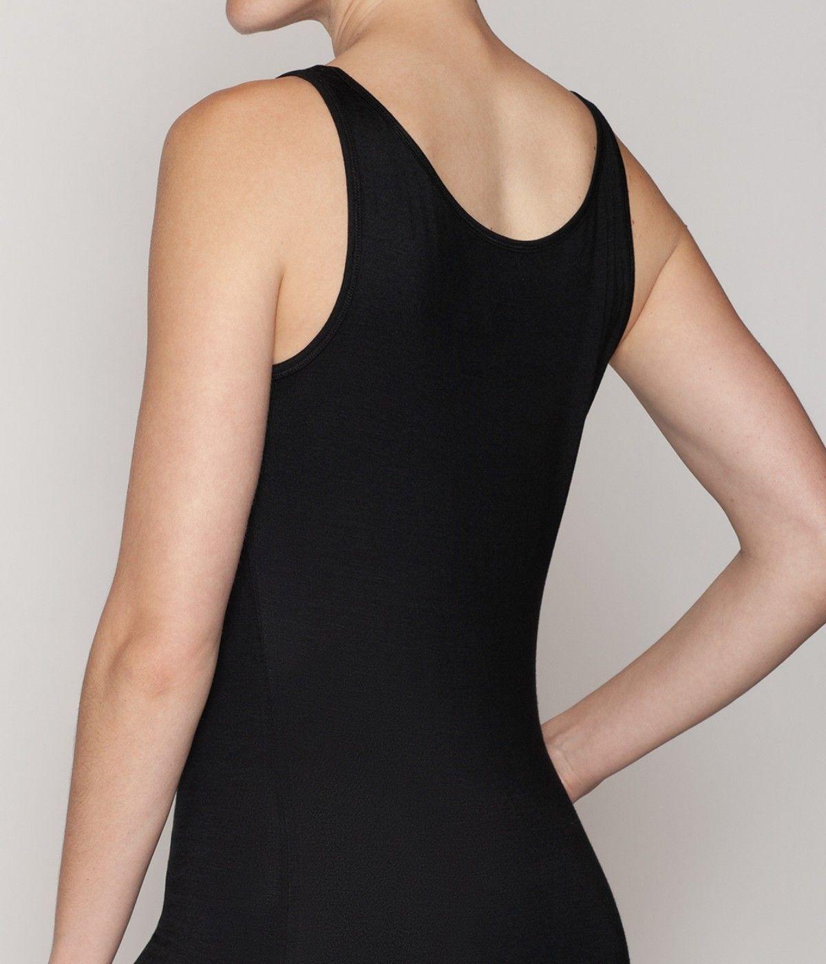 Camiseta Mujer Regata Bamboo Negro-2