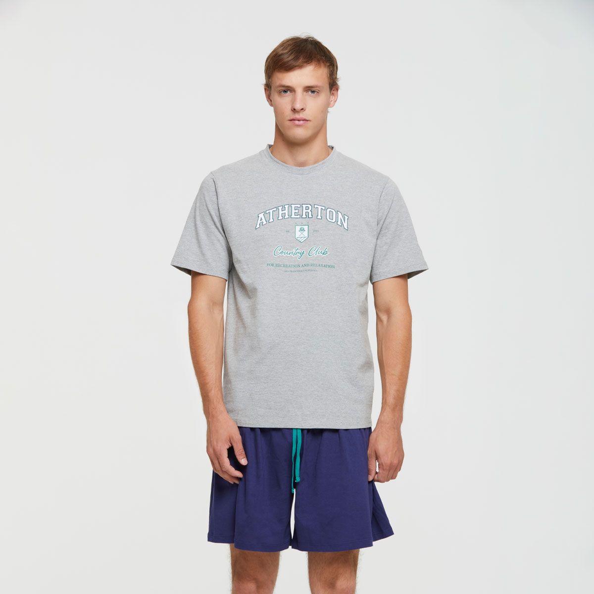 Pijama Short Duilio Azul Pompea-1