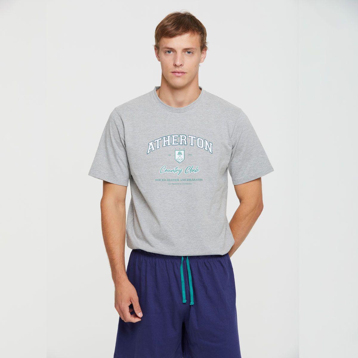 Pijama Short Duilio Azul Pompea-2