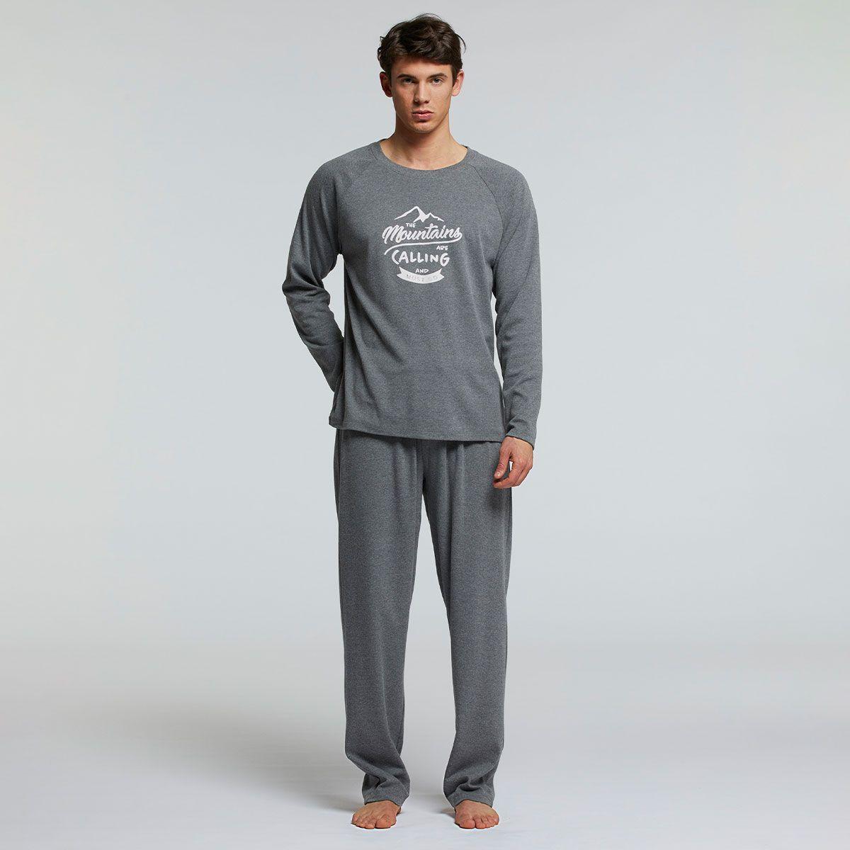 Pijama Sangiovese Gris Pompea-0