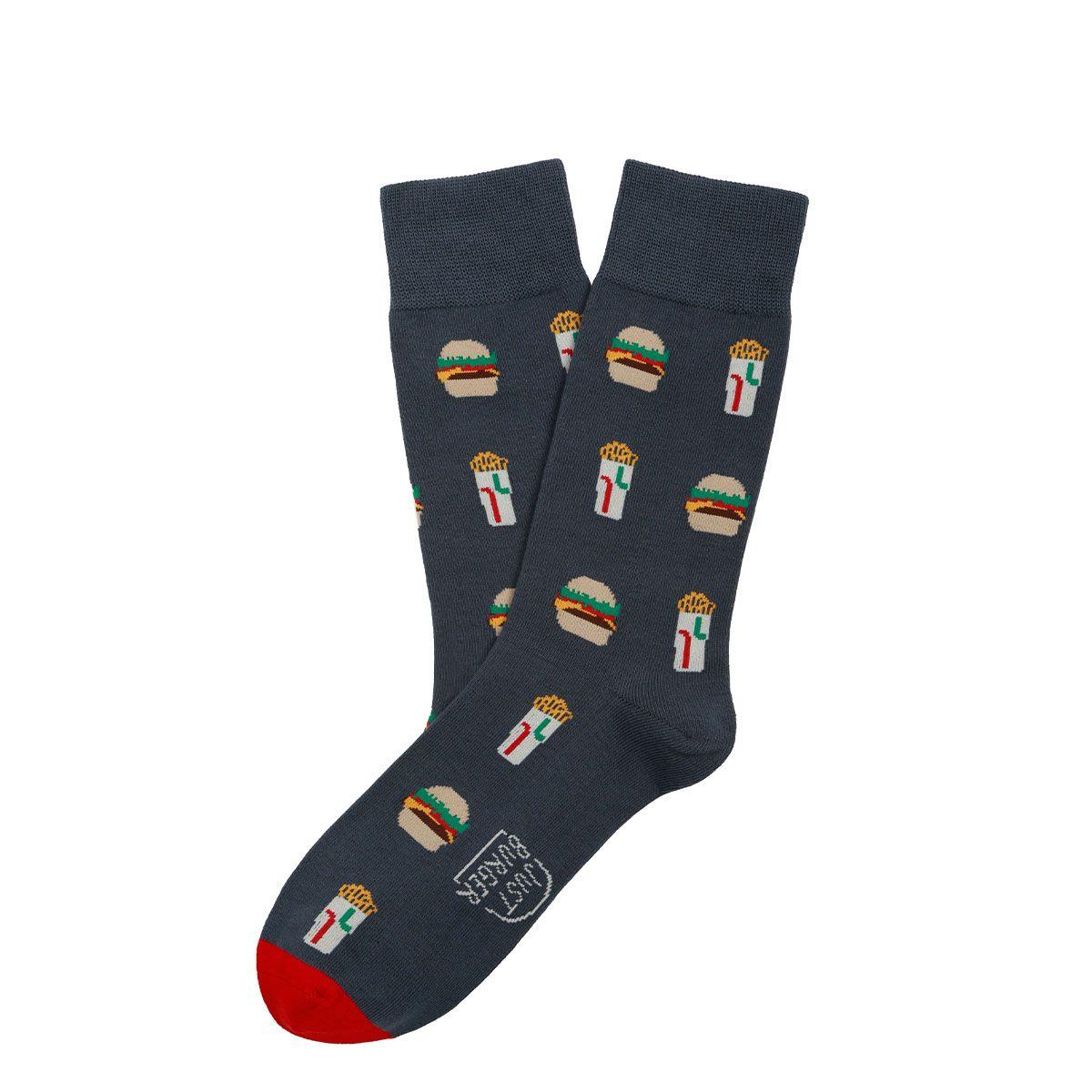 Calcetín Algodón Peinado - Just Burger Socks Lab-0
