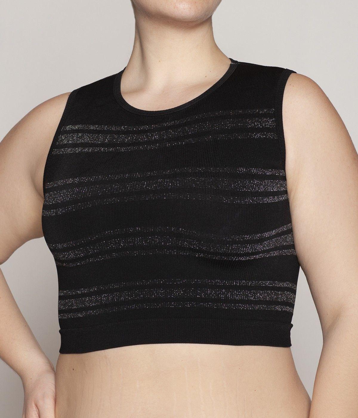 Polera Crop Lurex Rayas Lasst-2