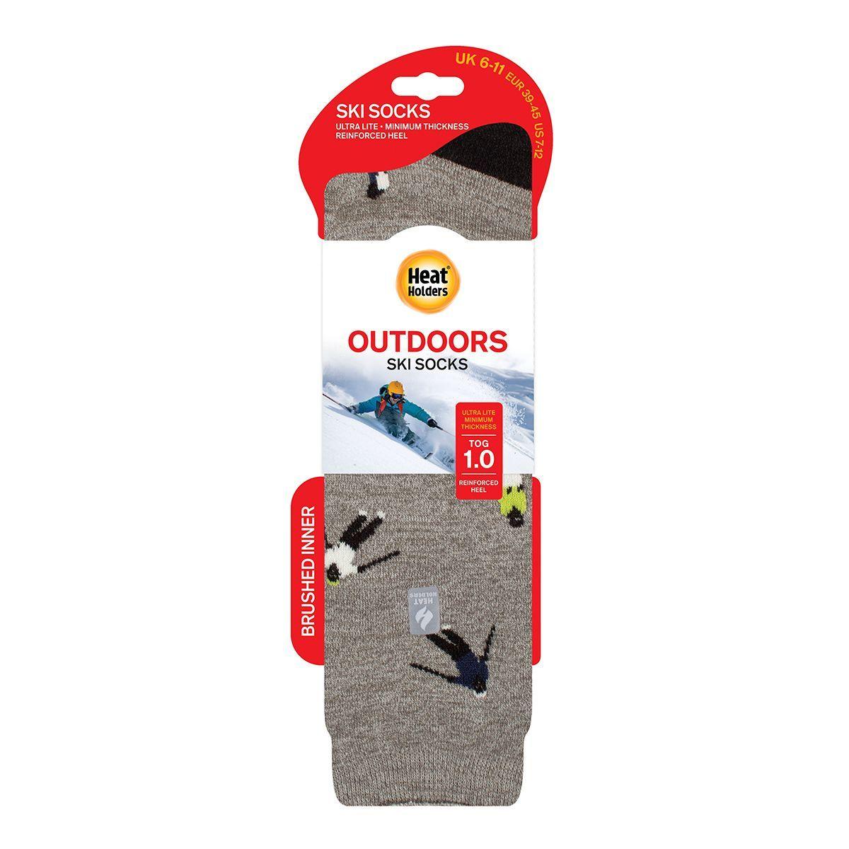 Calcetín Ultra Lite Sky Gris Heat Holders-2