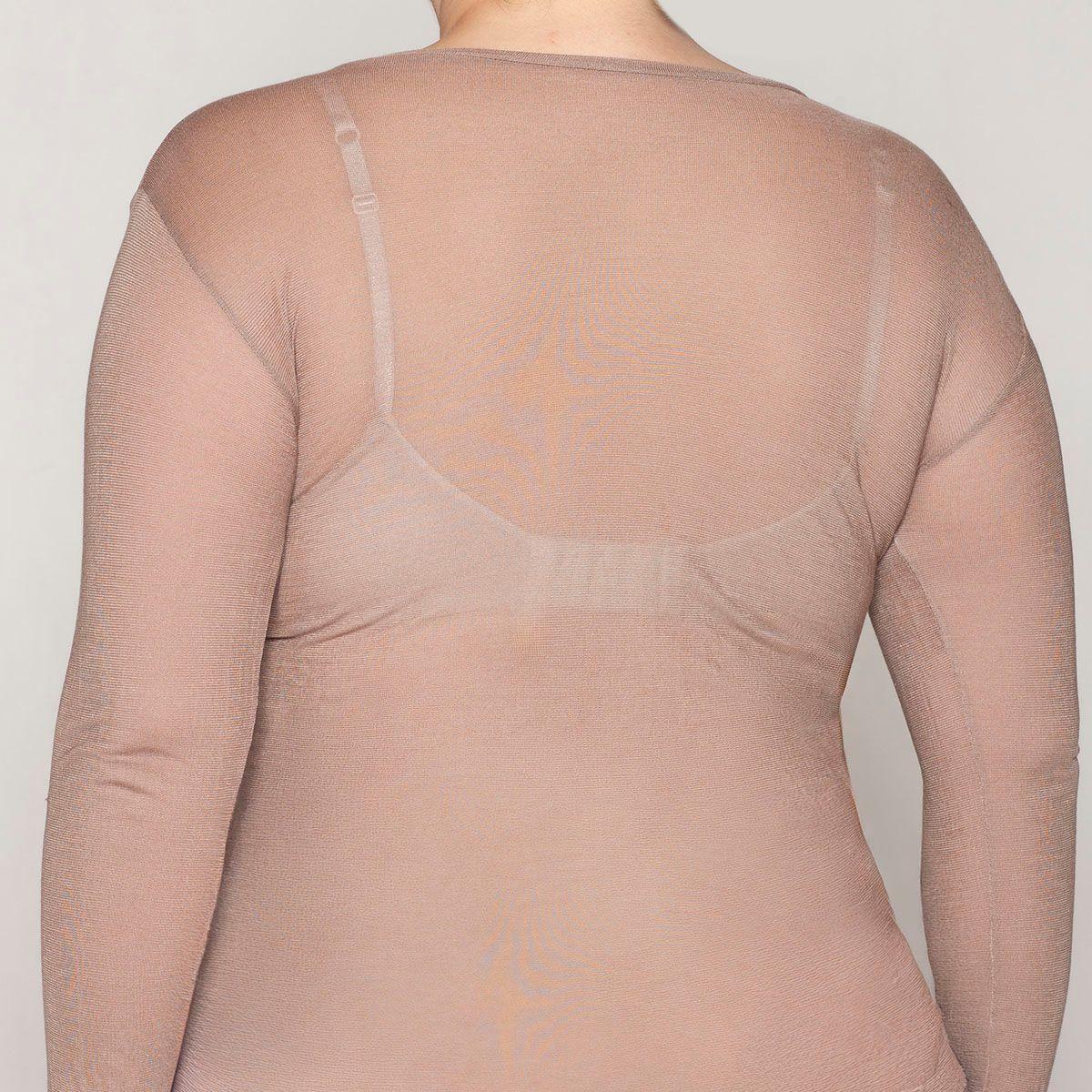 Polera Skin Top  Escote V Nogal Lasst-2