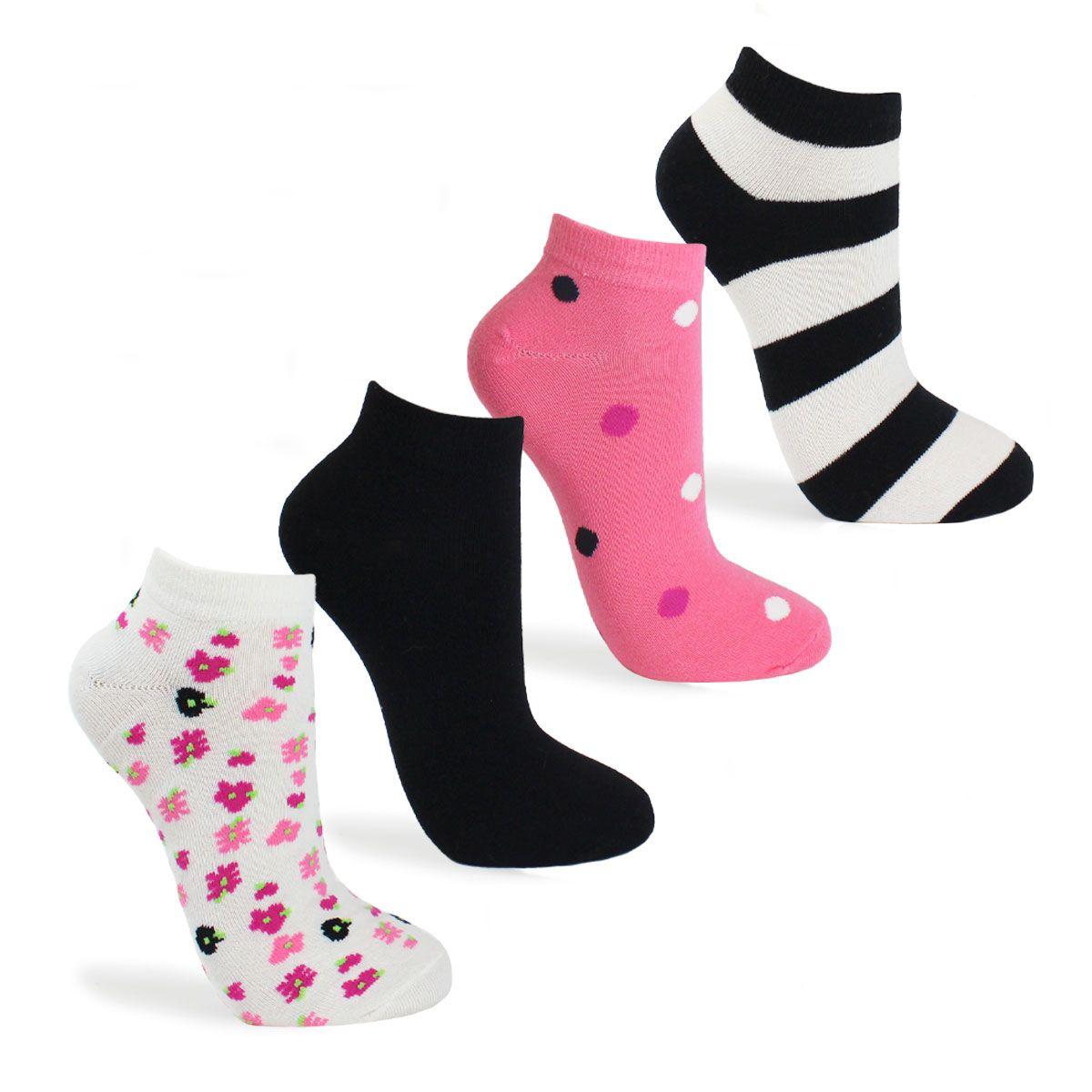 4 Pares Calcetín Algodón 0/5-0