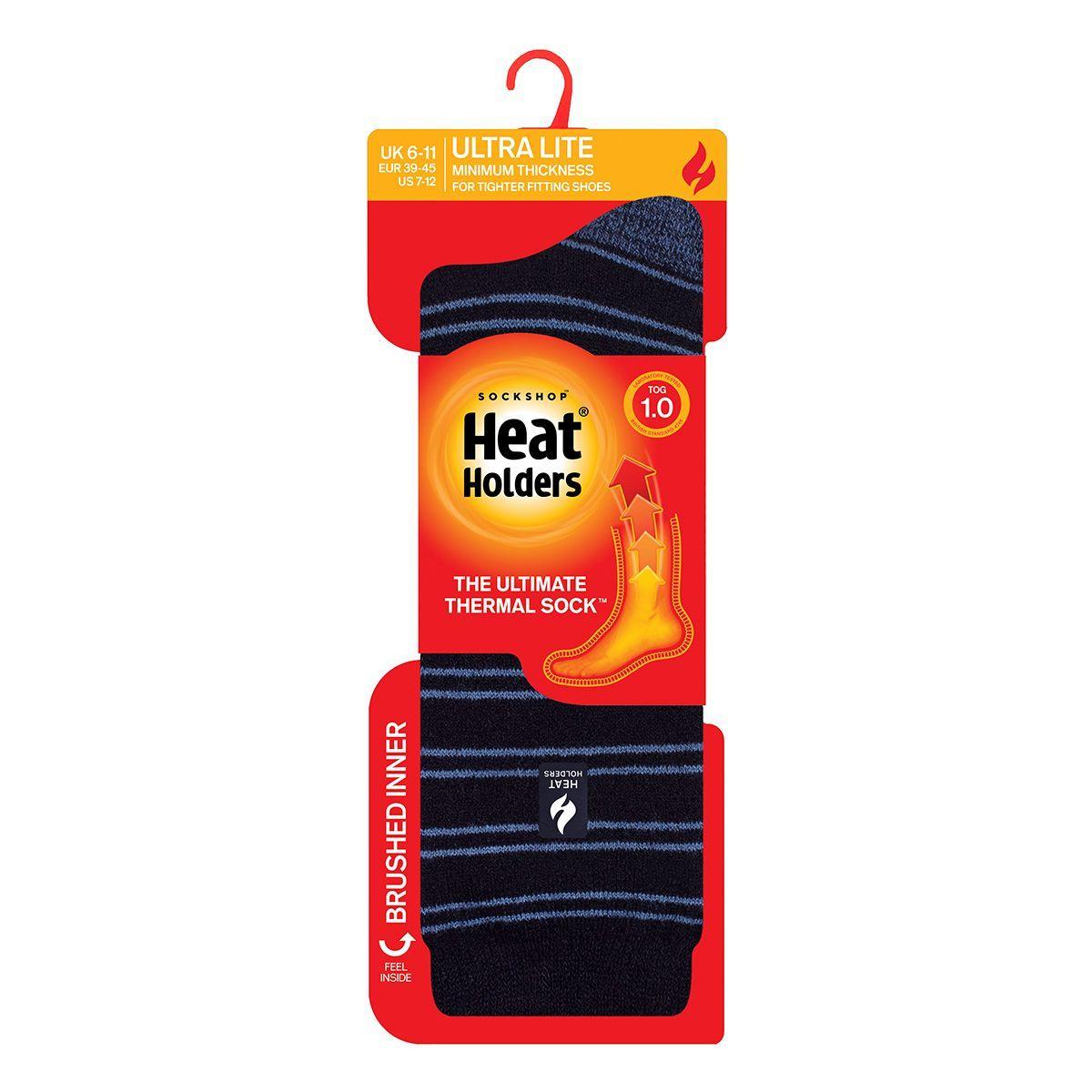 Calcetín Ultra Lite Orodover Stripe Azul Heat Holders-1