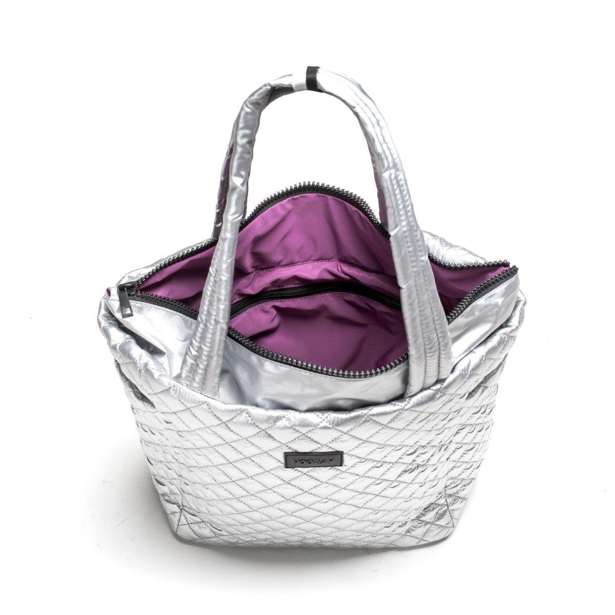 Vooray - Tote Naomi Acolchado Plata-2