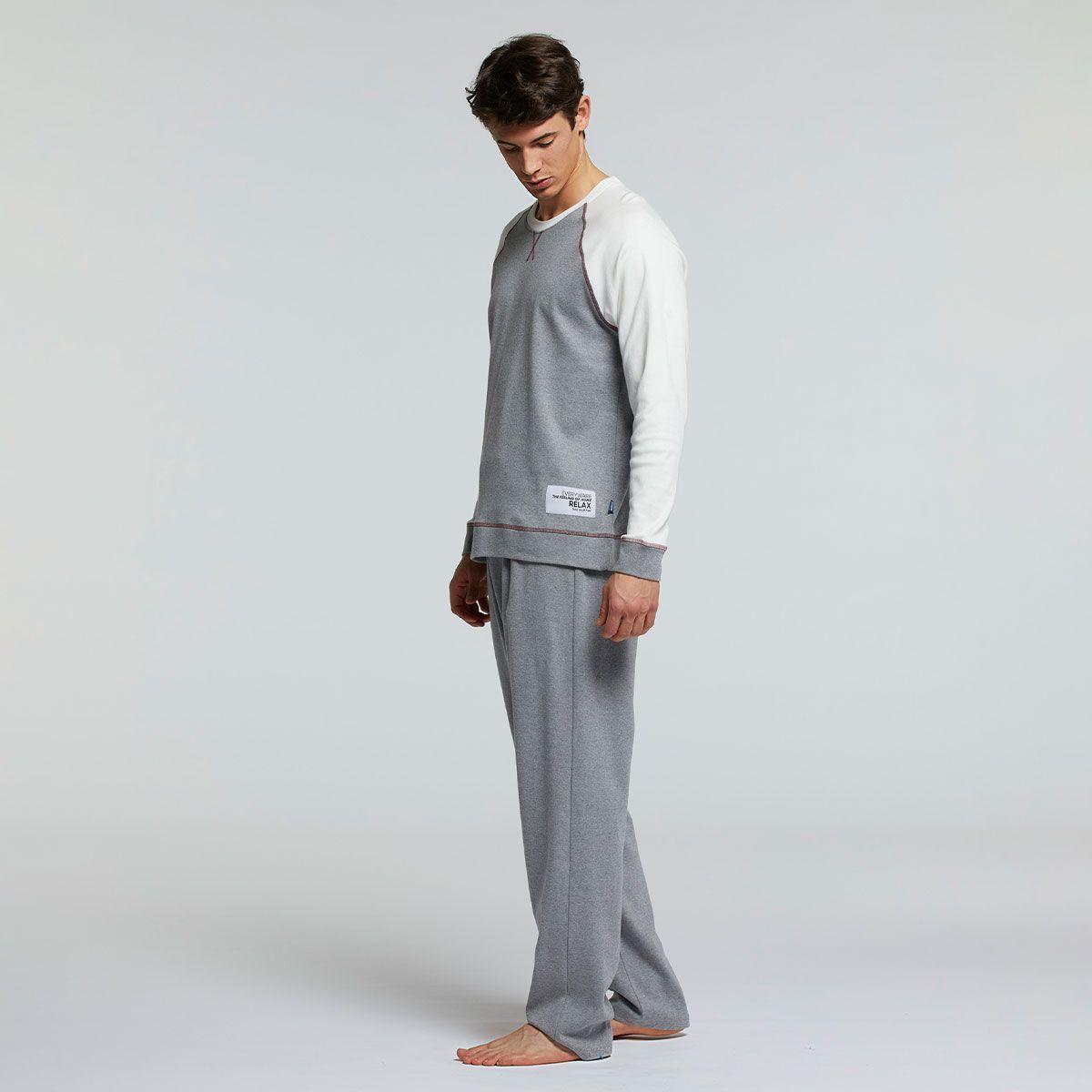 Pijama Greco Gris Pompea-2