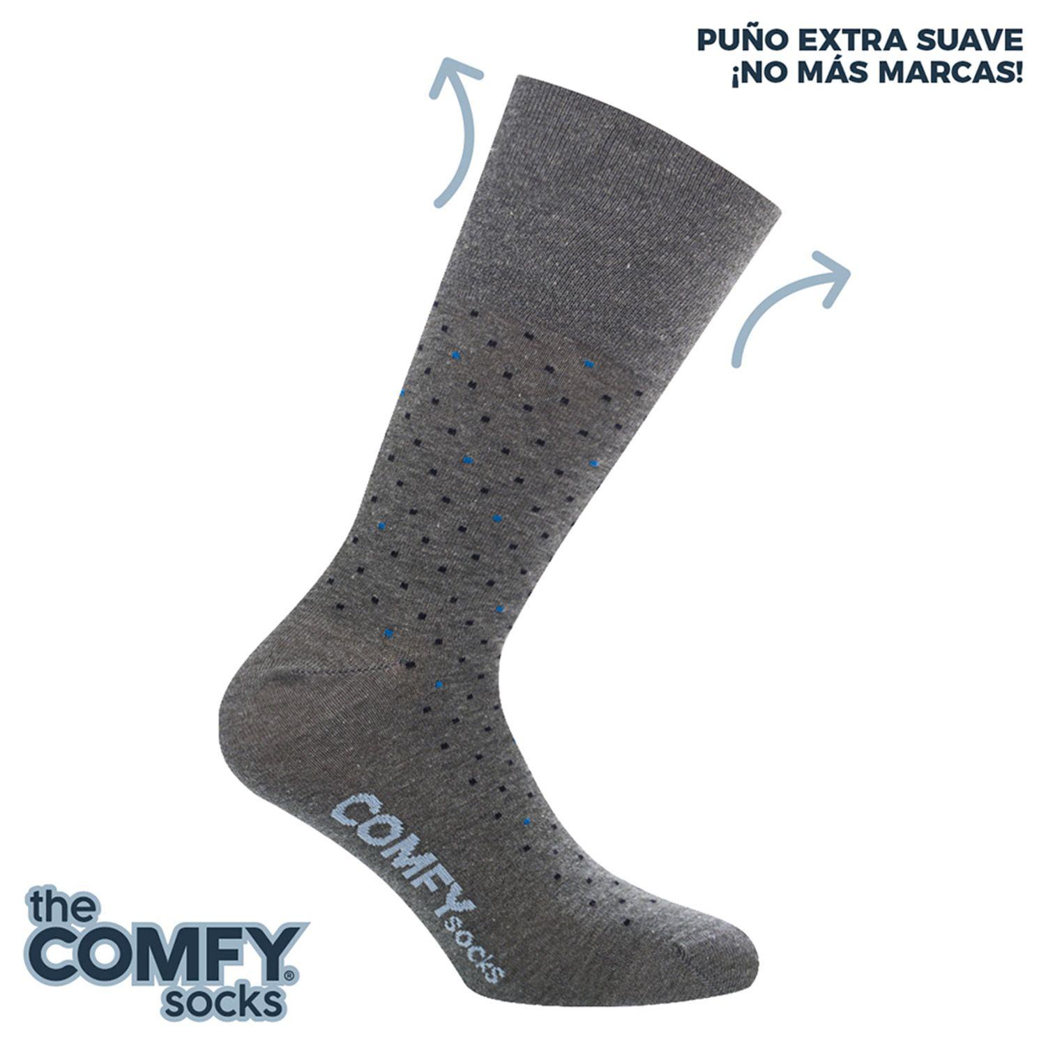 CALCETIN COMFY BAMBOO PUNTITOS Gris Melange-0