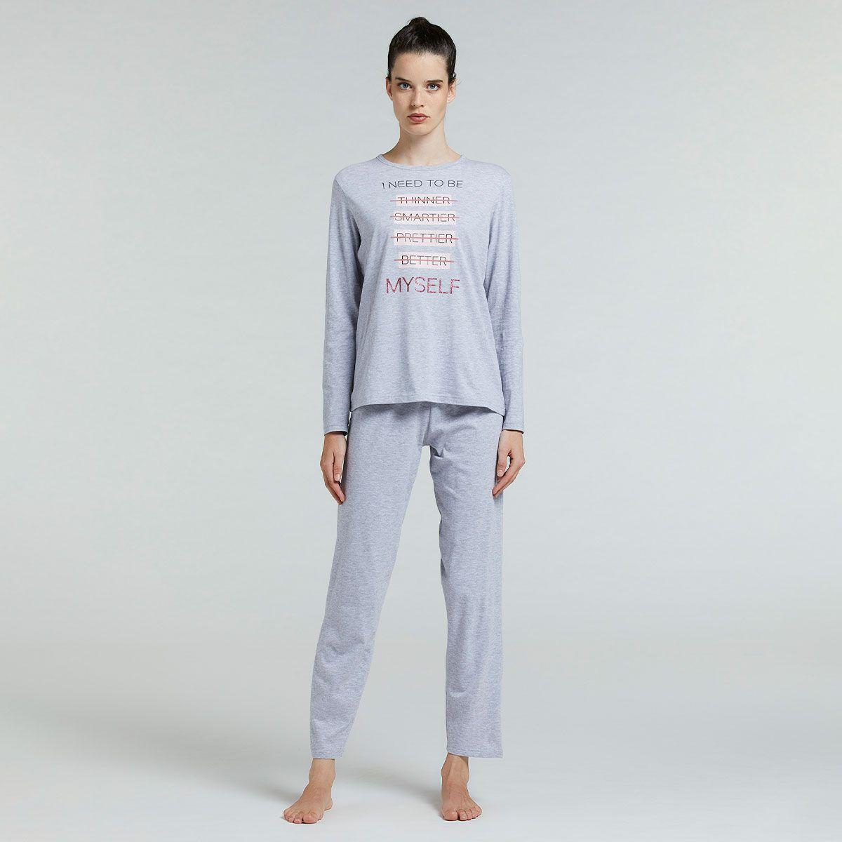 Pijama Lily Gris Pompea-0