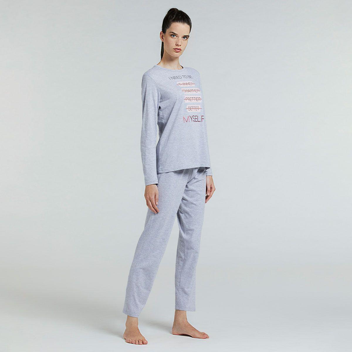 Pijama Lily Gris Pompea-2