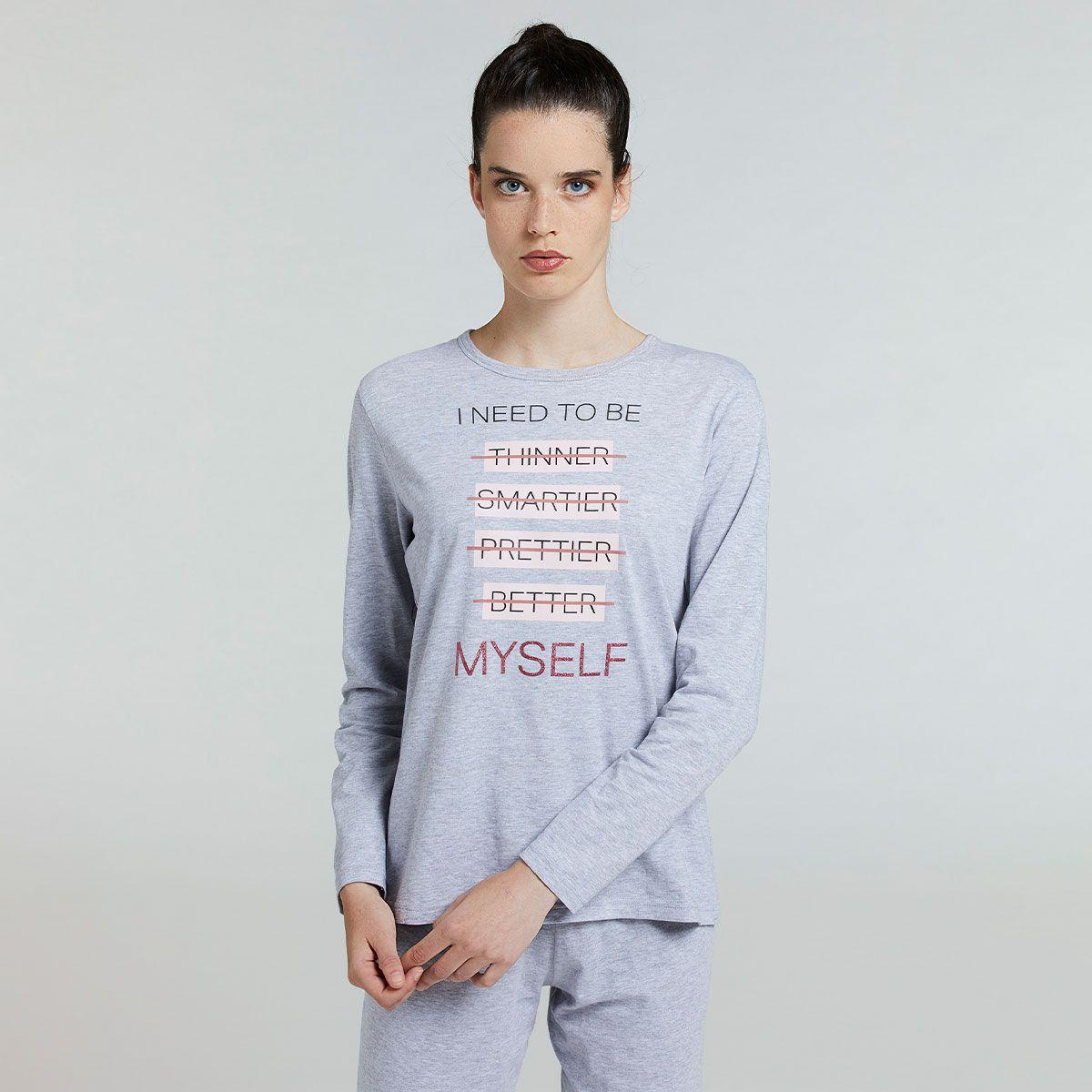 Pijama Lily Gris Pompea-3