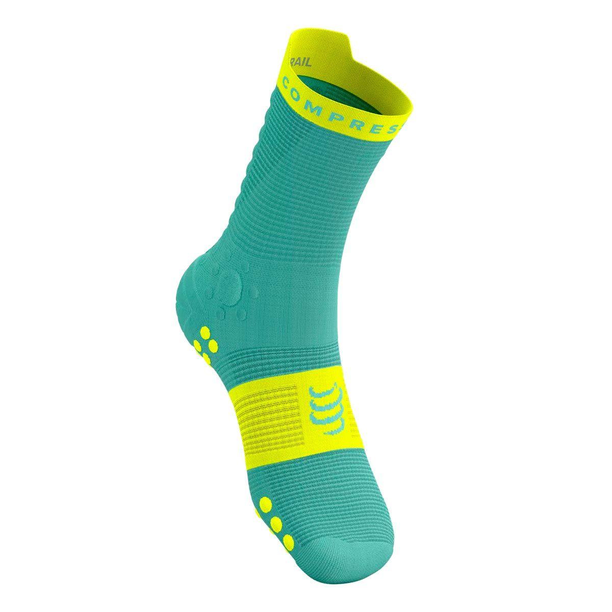 Calcetín Pro Racing v4.0 Trail Menta Compressport-1