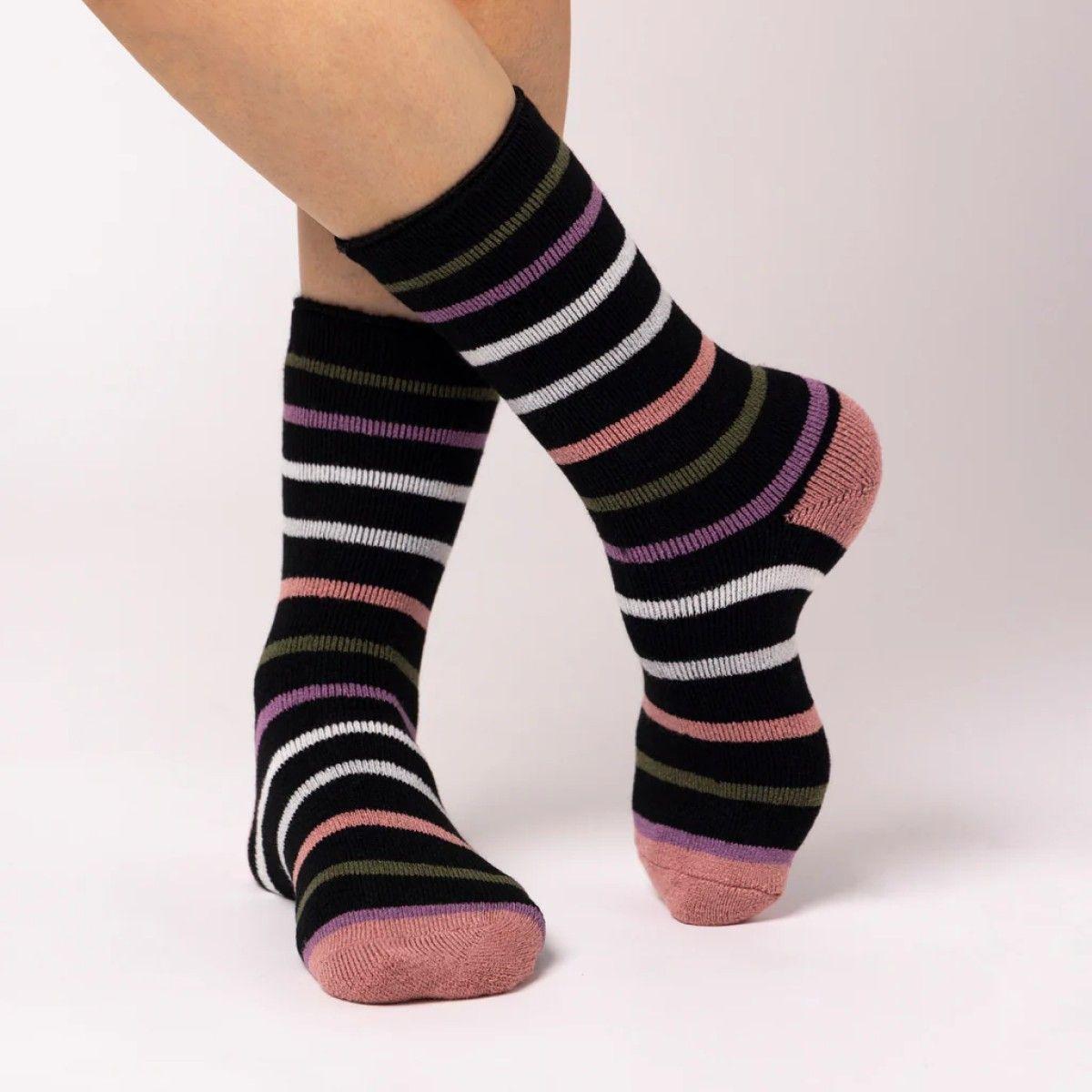 Calcetín Lite Annika Negro Heat Holders-1